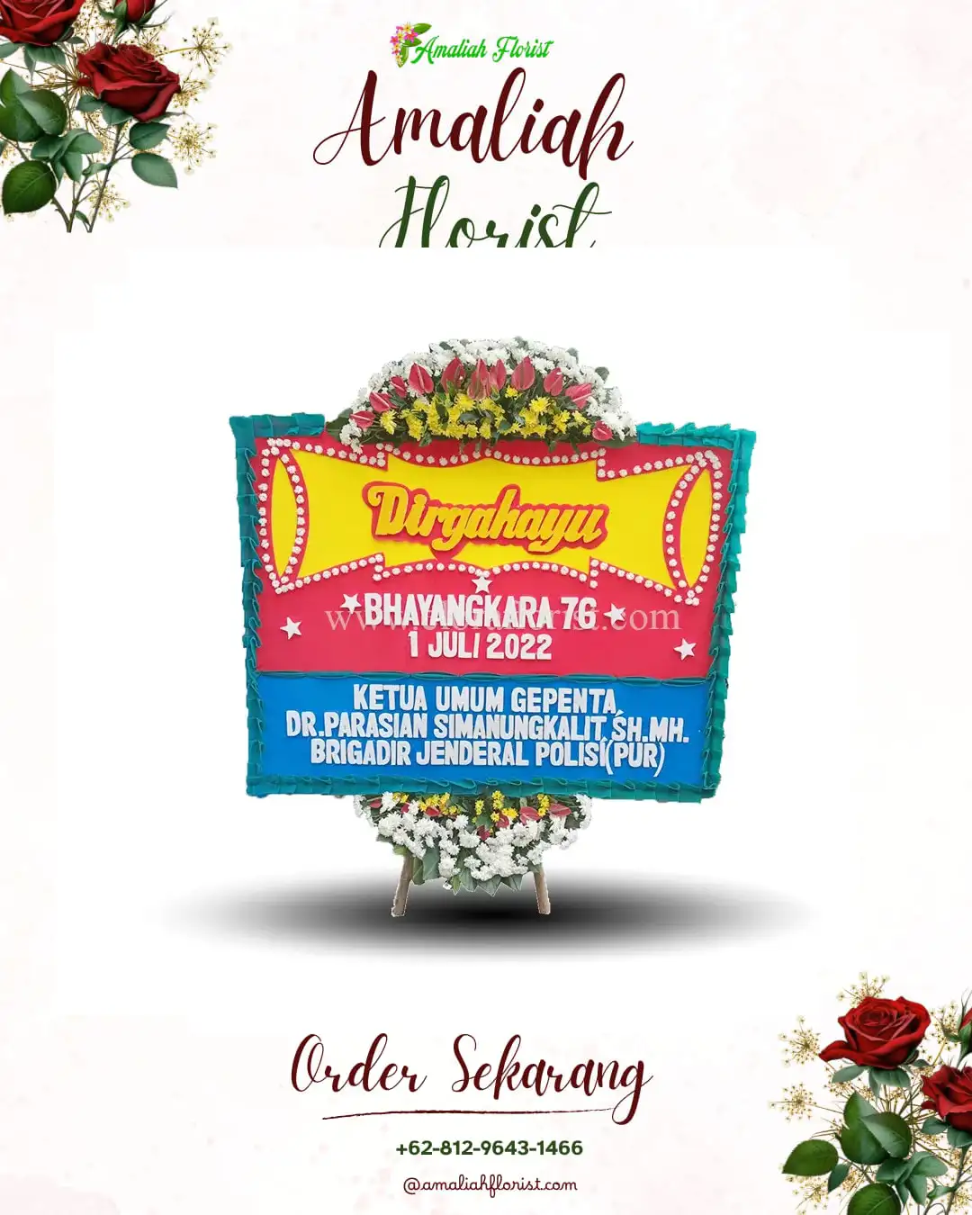 Papan Bunga HUT Ulang Tahun Sukarendah